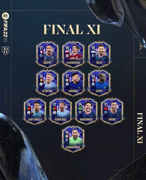 toty fifa 22|FIFA 22 TOTY official squad announced by EA Sports